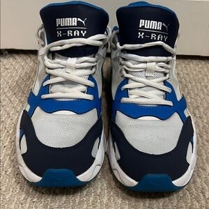 Puma X-Ray Men’s Size 11 Sneakers - Navy Royal and White